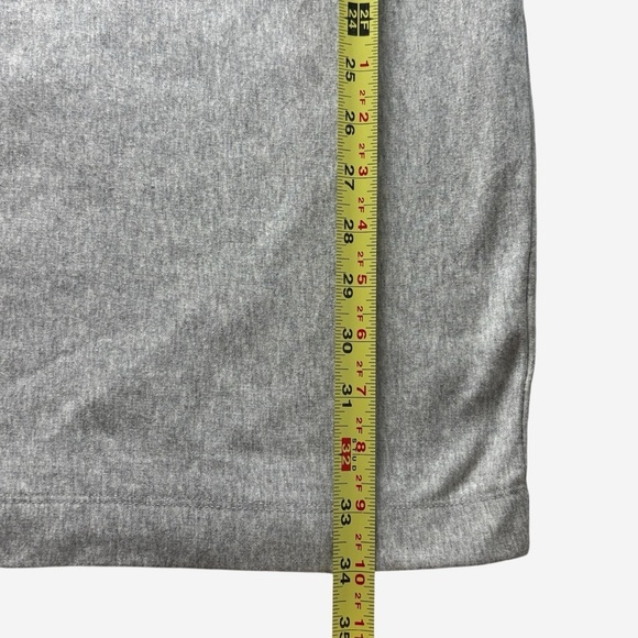Athleta Salinas Sweatshirt Dress XS Heather Gray Mini Pullover Soft Stretch - Picture 7 of 10
